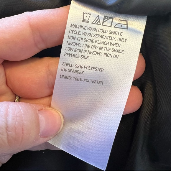 G by Giuliana Metallic Silver Faux Leather Moto Jacket Women’s Size Medium - Picture 4 of 4